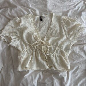 H&M Textured Cream Fabric